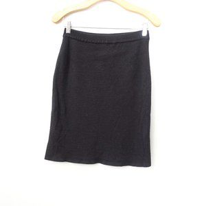 Womens Skirt Size XS Wool Mini‎ Pencil Black August Silk Knits CATHARINE LOVER